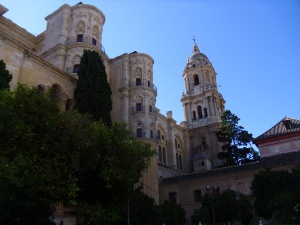 The cathedral in Malaga, huge and impressive and ornate. Superb.